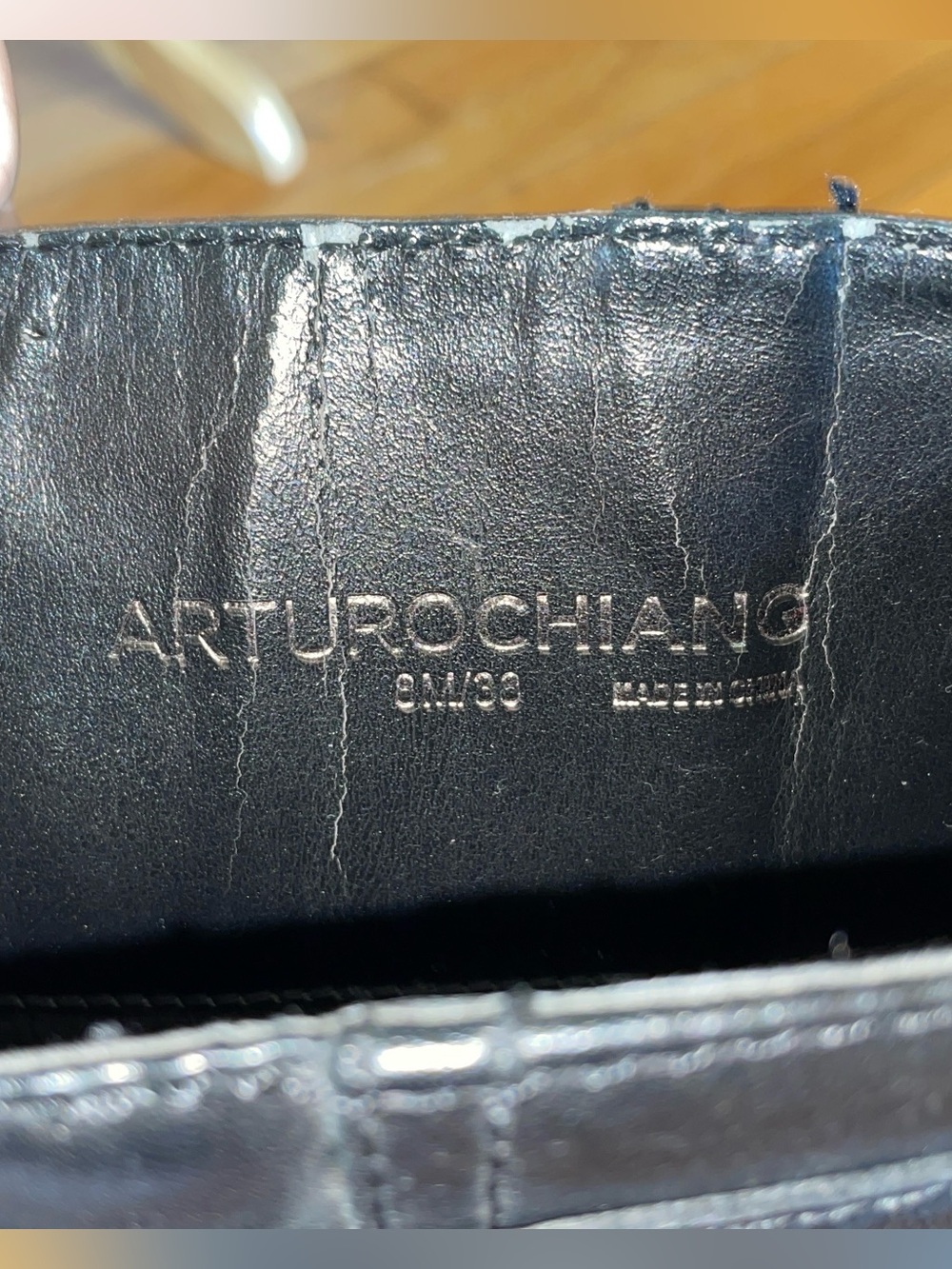 Arturo Chiang //
Goodyear black leather riding knee boots w/buttons side zip 8 - Picture 13 of 15
